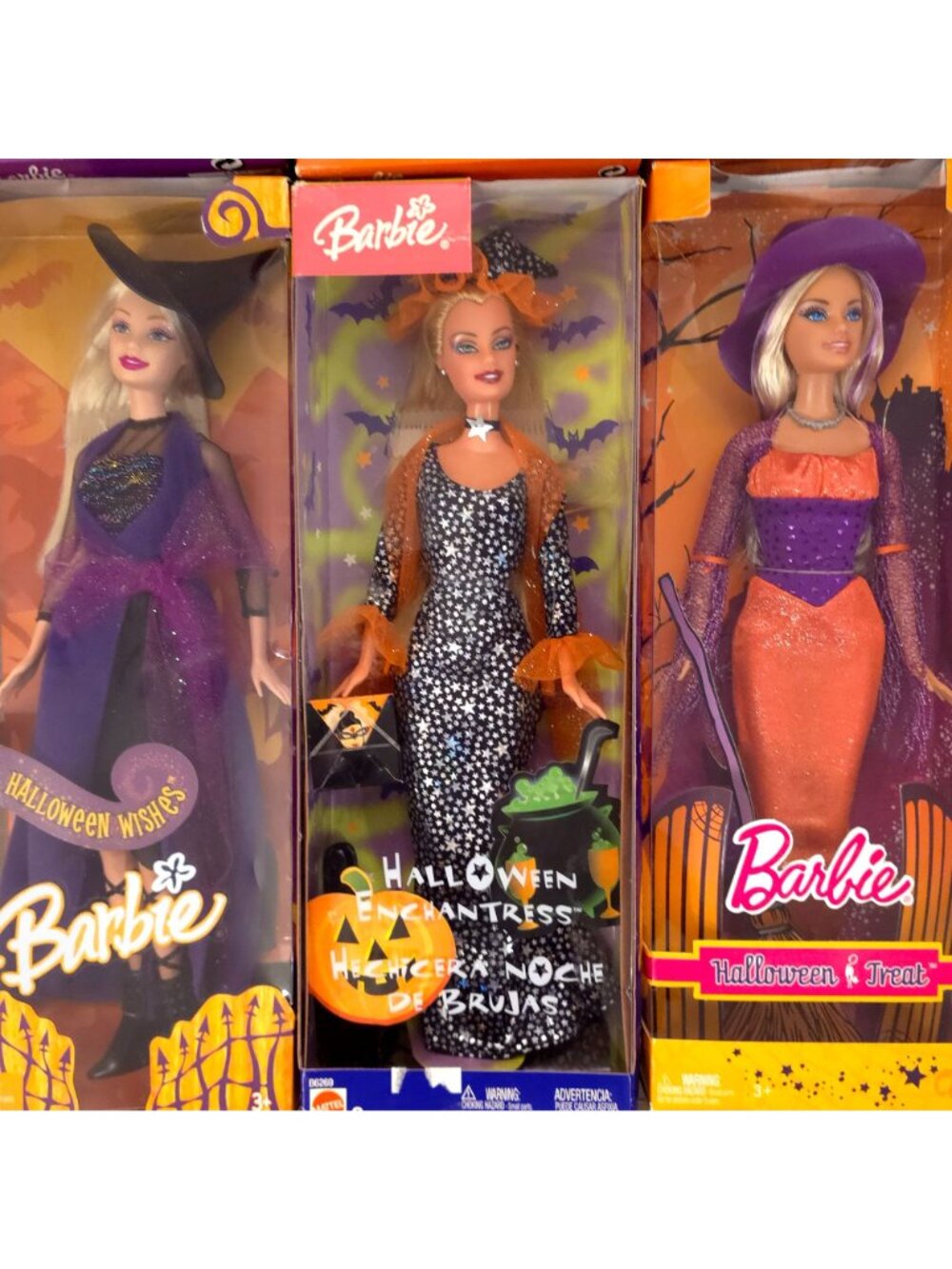 New Barbie Halloween Doll Lot Enchanted Glow Fashion Spell Pink Witch NRFB - Picture 9 of 16